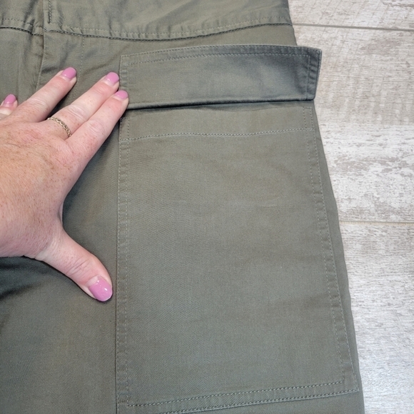 ATM Brushed Twill Crop Wide Leg Pants Crop Size 10 - Picture 7 of 11